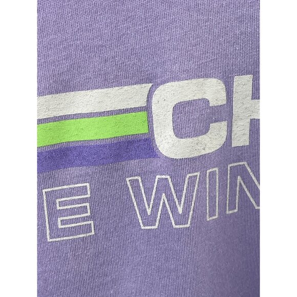 Chicago The Windy City T-Shirt Size Large Crewneck Short Sleeve Purple Cotton - Picture 5 of 6